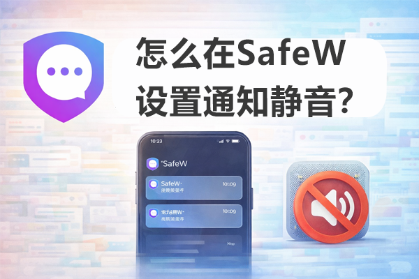 怎么在SafeW设置通知静音？